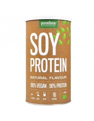 Protéines végétales de Soja BIO, 400 g-Purasana