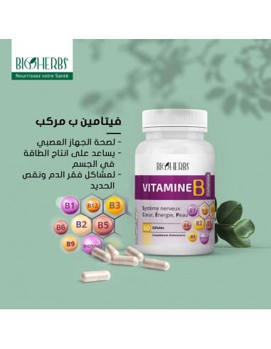 Vitamine B Complexe 60 gélules Bioherbs