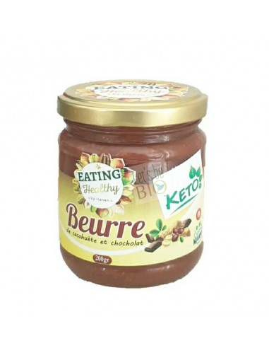 Beurre cacahuète et chocolat Kéto- Eating Healthy 200g