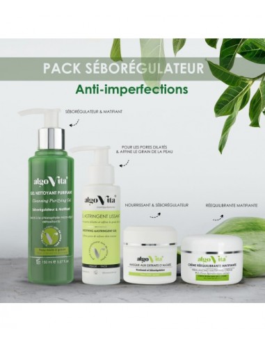 Pack Séborégulateur anti-imperfections Algovita