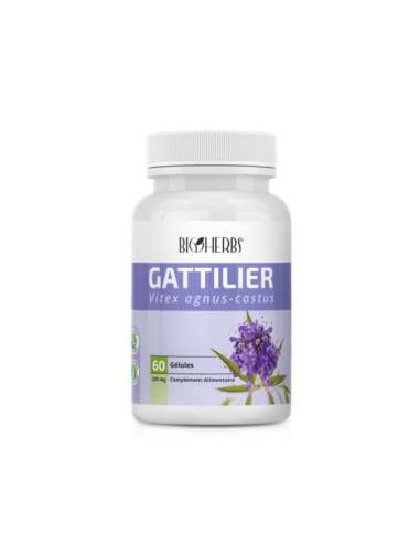 Gattilier – Vitex عشبة كف مريم  Bioherbs 60 gélules