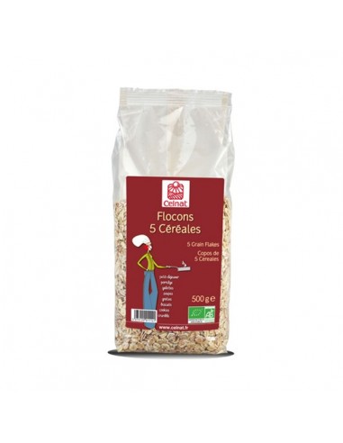 Flocons 5 céréales Bio Celnat 500g