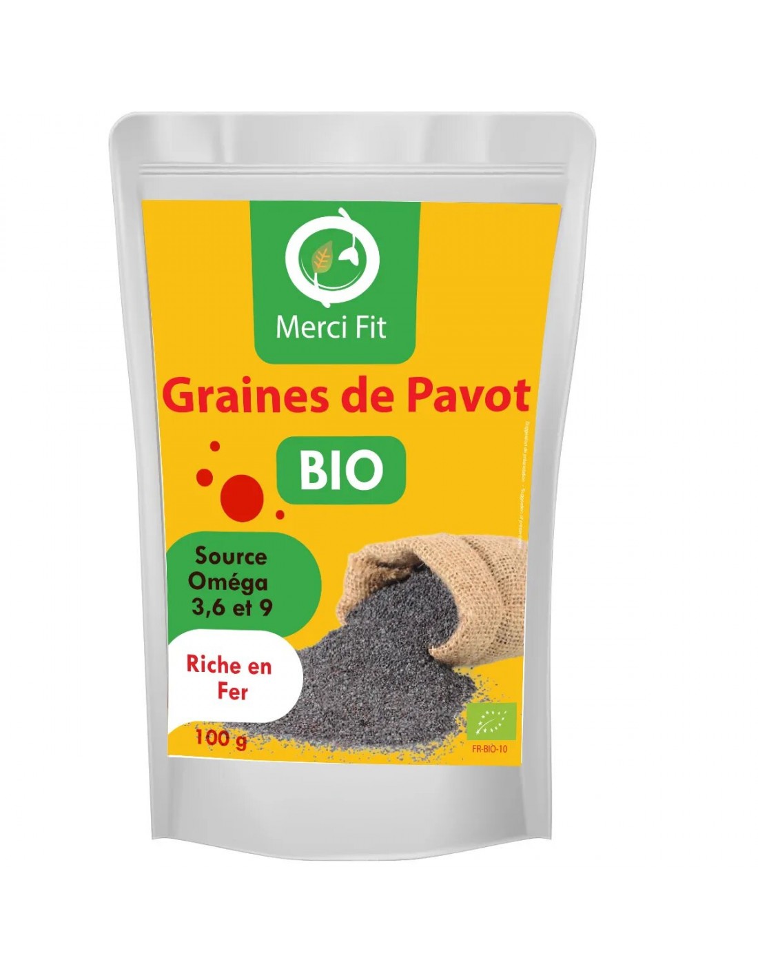 Graines de Pavot Bio 100g Merci Fit