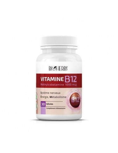 Vitamine B12- 30 gélules Bioherbs