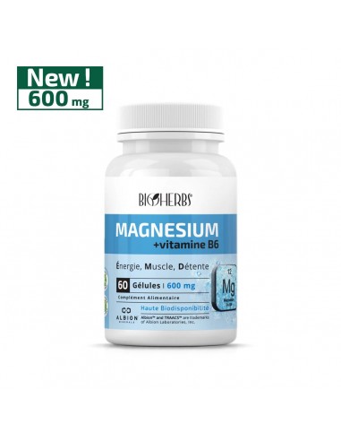 Magnésium Bisglycinate 60 gélules Bioherbs