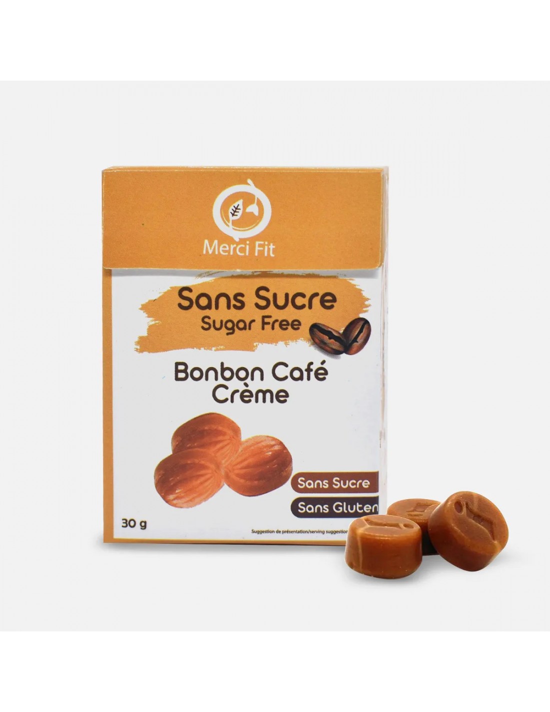 Bonbon Café crème sans sucre 40g Merci Fit