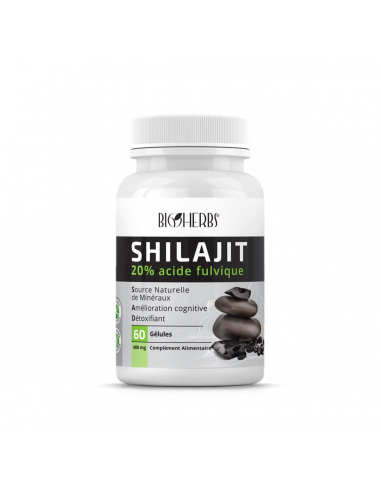 Shilajit (20% acide fulvique) 60 gélules Bioherbs