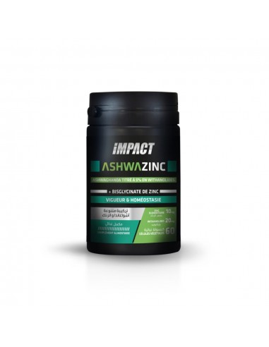 Ashwazinc 60 gélules Impact Nutrition