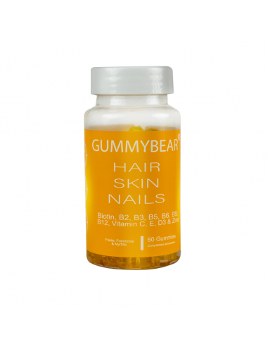 Gummy Bear Hair Skin Nails Vitamins 60 Gummies