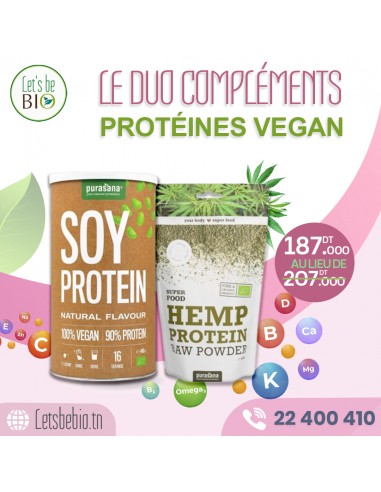 Duo compléments Protéines Vegan