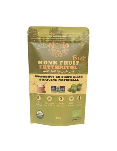 Monk fruit-Erythritol Blanc Bio 200g Health Me