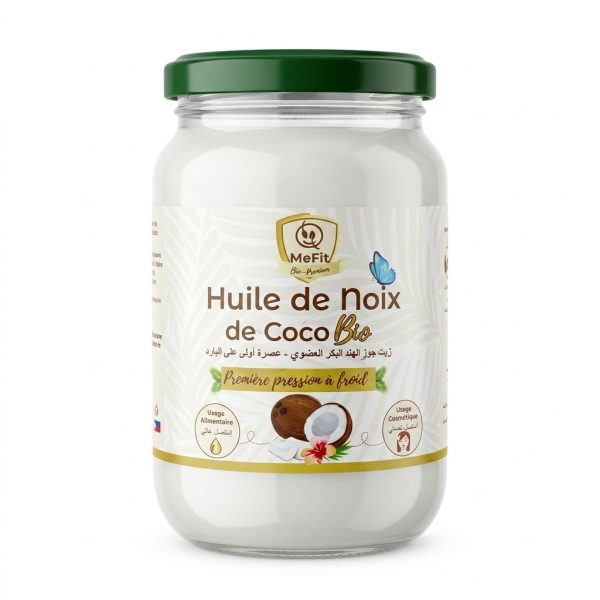 huile végétale de noix de coco Bio 250ml Merci fit