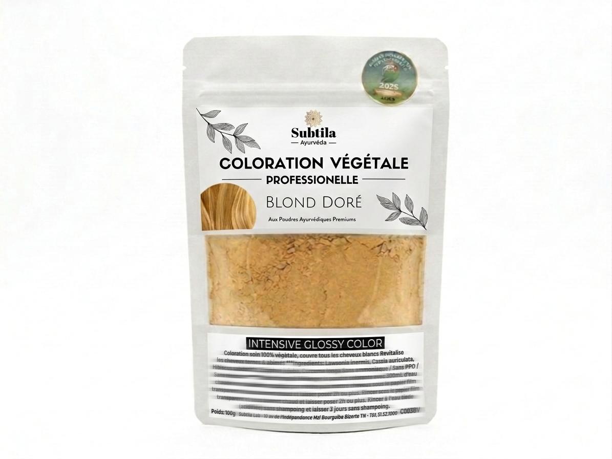 coloration végétale 100% naturelle bond doré