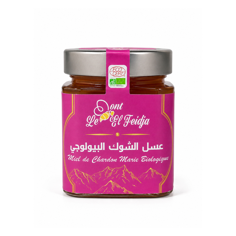 Le miel de chardon Marie bio 500g El Feidja